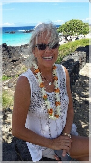 Judy at Kua Bay